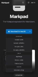 Markpad как простой просмотрщик Markdown