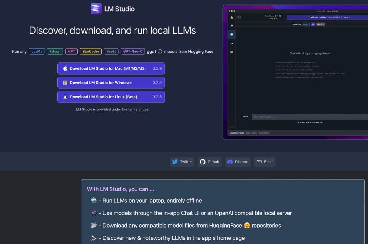 Локальные LLM дома с LM Studio